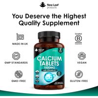 New Leaf Calcium & D3 Tablets